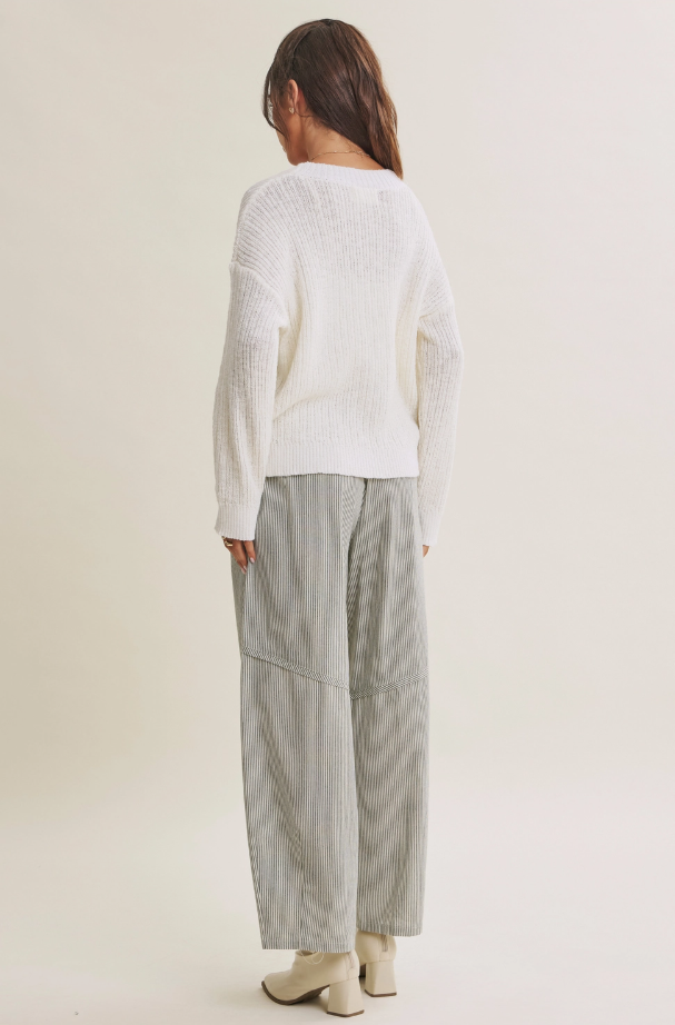 Ivy Striped Barrel Pants