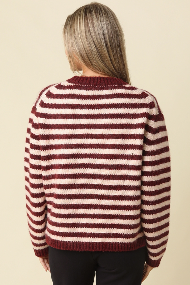 Lena Striped Cardigan