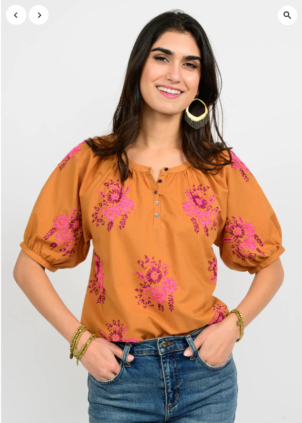 Nita Copper Blouse