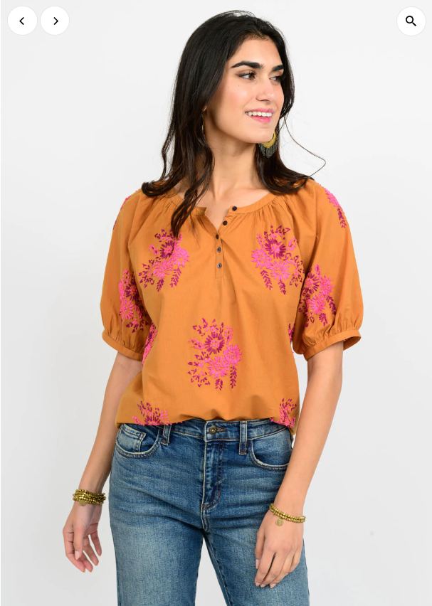 Nita Copper Blouse