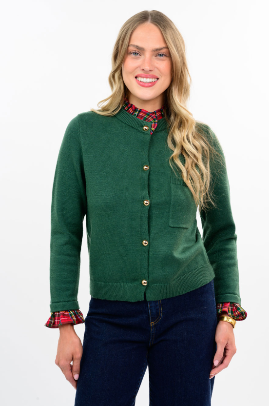 Ruffle Trim Cardigan
