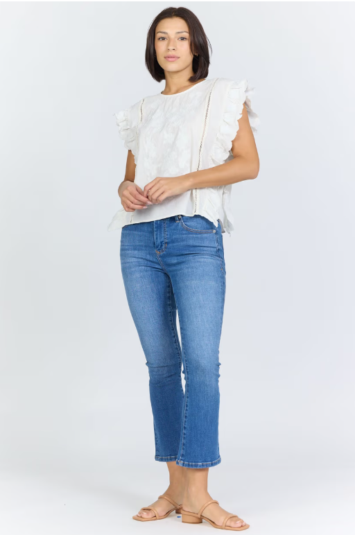 Ulla Flutter Sleeve Top