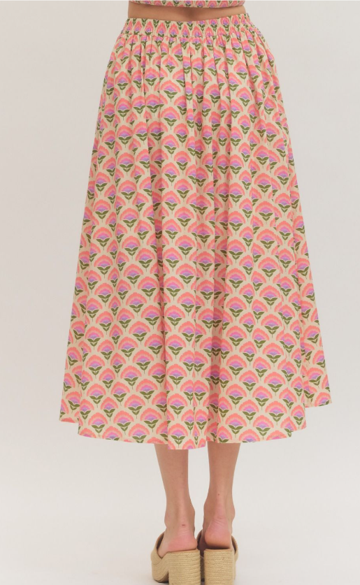 Joanna Floral Midi Skirt